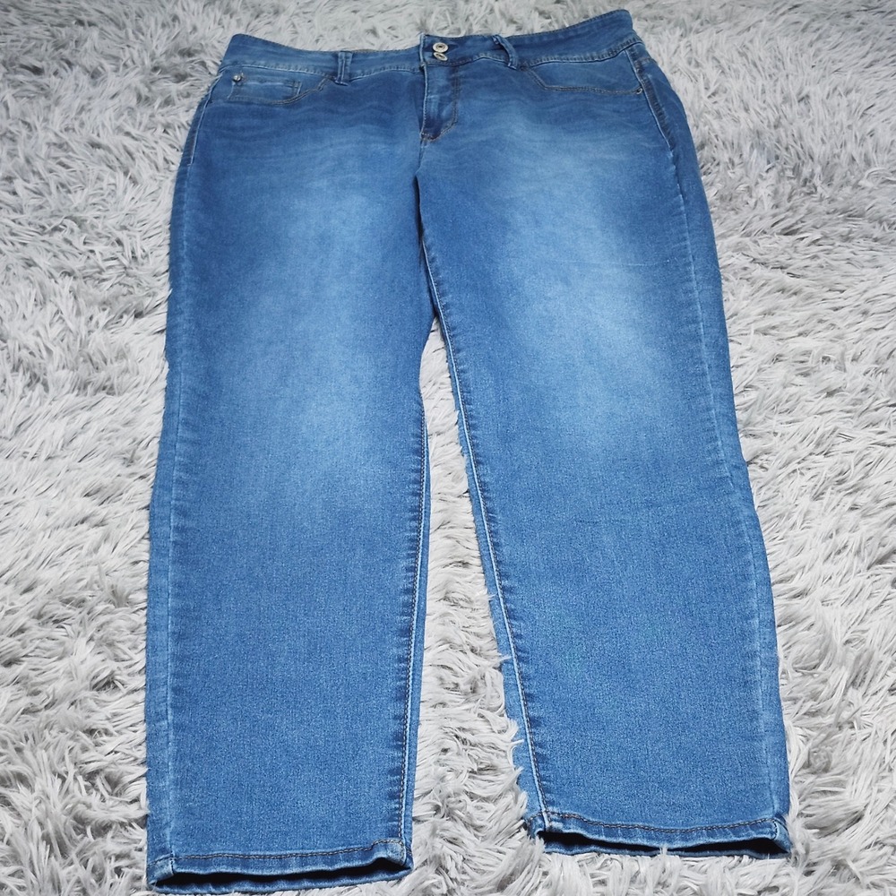 Curve Appeal Skinny Jeans Women 16 33 16/33 Blue Curve Creator High Rise Stretch
